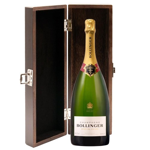 Magnum of Bollinger Special Cuvee Champagne 1.5L in Elm Wood Gift Box